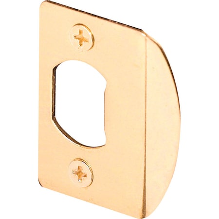 Prime-Line Prime-Line 2.25 in. H X 1-5/8 in. L Brass-Plated Steel Latch Strike Plate E 2307